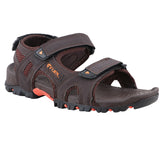 FUEL TimberLand-04 Comfortable Versatile Sporty Casual Sandals for Men (Brown-orange)